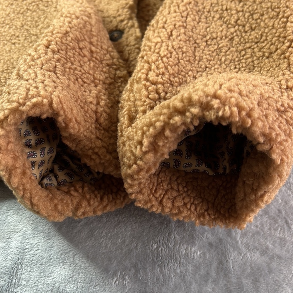 👋🎯NWOT FP We The Free Izzy Wrap Teddy Jacket Size Small - Picture 10 of 15